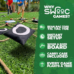 Games - Giant Tic Tac Toe Game Outdoor (All Weather) | 3Ft X 3Ft | Instant Setup, No Assembly | Giant Outdoor Games For Adults And Family | Outside Toys | Large Lawn & Backyard Fun | Yard Game