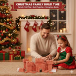 Knight Bricklayer Brick And Mortar Construction Set, Clay Mini Bricks & Cinder Blocks, Diy Mini House Kit, Stem Building Toy, Kids Brick Mortar Set, Reusable Blocks, Ages 8+, Birthday Gift