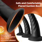 Anal Butt Plug Training Sets,Black Silicone Adult Sex Toys With Strong Suction Cup,Three Sizes Of Prostate Massager For Men And Women