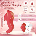 Adult Sex Toys - Finger Vibrator With 9 Vibration + 5 App Modes, Women Sex Toys Mini Vibrator For G-Spot, Clitoral, Anal, Nipple Stimulation, Quiet & Waterproof Adult Toys For Women ?Red?