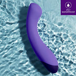 Blush Wellness G Ball 7" G-Spot Hither Motion Curved Vibrator For Women - Ultrasilk Puria Silicone Dildo Massager, 10 Vibe Modes, Usb Charge, Ipx7 - Adult Sex Toy For Female Pleasure Zones - (Purple)