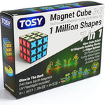 Magnet Cube 3X3 - 30 Blocks, 240 Magnets, Multipurpose: Creative Building Blocks, Transformable Fidget Spinner, Puzzle/Infinity Cube, Christmas Stocking Stuffers Gift For Kids, Glowing Stem Toy