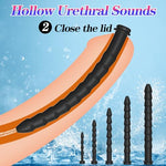 Hollow Urethral Sounds Set 5 PCS Cone Shaped Catheters Penis Plug for Men