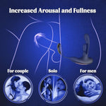 Sex Toys For Men, Anal Vibrator Prostate Massager With Cock Ring, Male Sex Toys With 10 Kneading Modes & 10 Vibrating Modes, Anal Sex Toys Adult Toys For Men