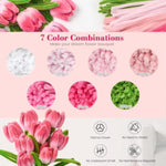 Pink Pipe Cleaner Flower Kit, 550 Pieces for Crafting and DIY Projects