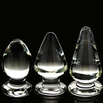 Large Anal Plug Crystal Mushroom Shape Butt Plug Glass?2.36 Inch Diameter For Advanced & Beginner?Sex Toys For Women Men Masturbation