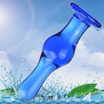 Glass Crystal Ball Anal Plug G-Spot Stimulator Butt Pleasure Wand,Glass Massage Bum Plug Sex Toys Large Glass Anal Plug Crystal Butt Plug Wand Anal Trainer Anus Expander Sex Toy For Women Men