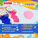 15 Color Sand Art Set, 12 lb Non-Toxic Craft Sand for Kids Ages 3+