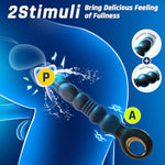 Anal Beads Prostate Massager Anal Toys, Male Sex Toys For Men Sex Toy Anal Plug Adult Toys With 9 Thrusting Vibrating Dildo Male Vibrator Butt Plug For Women App Control Lcd Double-Ended Dildos