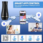 Vibrating Male Masturbator Sex Toys - 7.5" Depth Squeezable App Control Male Vibrator Stroker With 12 Vibrations, Plump Fleshy Realistic Pocket Pussy Vagina Blowjob Adult Sex Toys For Men Masturbating