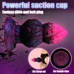 Large Butt Plug Silicone Fantasy Buttplug, 5.5" Fantasy Anal Plug Trainer, Anal Strecher Sex Toy Prostate Messager For Men, Knot Monster Dildo With Suction Cup For Women