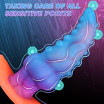 7.5In Large Butt Plug Tentacle Dildo, Silicone Luminous Butt Plug Xl Wearable Buttplug With Safe T-Base, Monster Anal Dildo Anal Trainer Stretcher Prostate Massager, Adult Sex Toys For Gay Men Women