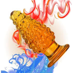 Glass Anal Butt Plug Trainer With Large Base,Crystal Anal Butt Plug Glass Anal Trainer With Long Neck Crystal Pleasure Wand With Tapered Head Unisex Adult Sex Toy For Men Women(L)