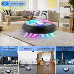Rechargeable Hover Hockey Soccer Ball Set With Led Lights And Foam Bumper, 2 Goals For Boys And Girls Ages 4 5 6 7 8-12 For Indoor/Outdoor Game