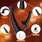 Anal Plug Pack Of 3 Anal Toys, Silicone Adult Sex Anal Trainer Butt Plug For Beginners Advanced Players Anal Training Sets With Flared Suction Base Prostate Massager For Men, Women & Couple (Black)