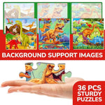 Travel Magnetic Puzzles For Toddlers 3 – 30+Pcs Dino Game With Extra-Long Play Book – Fun Travel Game Toy For Kids Ages 3-5 – Strong Magnets For Car Activities – Fun Toddler Puzzle Ages 3-4