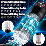 Automatic Male Masturbator Penis Pump - Male Sex Toys For Men With Upgraded 6S Vacuum Pump, 7 Rotating Sucking Licking Lcd Display Pocket Pussies Stroker Adult Toys Pumps & Enlargers