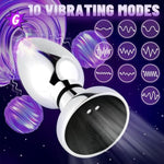 Vibrating Anal Plug Butt Plug 6 Modes Electric Shock 10 Modes Vibrator Adult Sex Toys With Remote Control Anal Toys Prostate Massager For Men Women Couple (S)