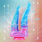 8" Liquid Silicone Double Headed Tentacle Dildo With Suction Cup, 7" Big Monster Double Sided Realistic Large Dildos With Tongue, 6" Dragon Dildo Anal Plug Adult Alien Sex Toy For Lesbian Women Gay