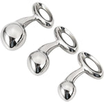 Massage Pure G Spot Double Head Anal Plug Stainless Steel Pleasure For Male Female Couple Masturbation Stick Anal Sex Toy 3.74 Inch