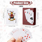 5 Decks Mini Playing Cards, Party Spoof Fun Smal Playing Cards, Miniature Poker Cards, Mini Poker Game For Adults, Party Favor, Tiny Deck Of Novelty Party Gift For Christmas, Halloween, Par, New Year