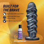 Jet Annihilator Huge Butt Plug Adult Sex Toy - 11 Inch Advanced Extreme Large, 3Inch Thick Anal Probe Dildo, Flared Suction Cup, Women Men Couples - Carbon Metallic Black