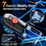 Male Masturbator Penis Pump - Male Sex Toys For Men With Upgrade 12 S Vacuum Pump & 7 Thrusting Rotating Vibrating Sucking Licking Lcd Adult Toys Mens Sex Toys Pumps & Enlargers