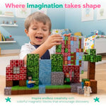 Thb 100 Pcs Magnetic Building Blocks For Kids – Magnetic Building Blocks For Kids Ages 4-8, Stem Educational Magnet Toys, Construction Set For Boys & Girls Ages 3+, Christmas & Birthday Gifts