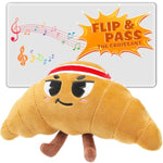 Flip & Pass The Croissant, Electronic Interactive Game, Hilarious Family Party Games For Kids Ages 3, 4-8+, Indoor/Outdoor Toys, 3 4 5 6 7 8 Year Old Girl & Boy Birthday Gift, Christmas & Travel Fun
