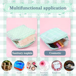4 Pcs Sanitary Napkin Storage Bags, Period Bag, Portable Menstrual Cup Pouches Nursing Pad Holder Tampon Bags for Girls&Women