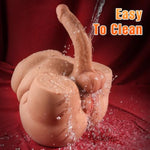13.2Lb Shemale Sex Doll Butt Male Masturbator Adult Sex Toy, Unisex Sex Doll Torso With 7.9In Realistic Huge Dildo Big Pussy Ass, Flexible Cock For Women, 3D Vagina Tight Anal For Men Gay Couple