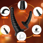 Anal Butt Plug Training Sets,Black Silicone Adult Sex Toys With Strong Suction Cup,Three Sizes Of Prostate Massager For Men And Women