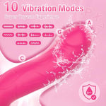 Strap On Dildo Vibrator Sex Toys Wearable Harness Silicone Dildos With 10 Modes & Strong Suction Cup Anal & G-Spot Stimulation Adjustable Sex Toys For Men Women Lesbians Couples