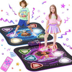 Dance Mat, 2025 Light Up 2-Player Opposing Dance Pad With Single & Double Player Modes, 12-Button Kids Music Toys With Bluetooth, Birthday For 3-12 Year Old Boys Girls