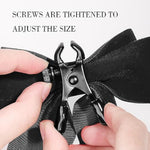 Bowtie Nipple Clamps Adjustable Non-Piercing Large Nipple Clips With Bow Knot Body Decorations For Women (Black)