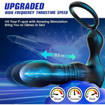Prostate Massager Anal Vibrator Thrusting Vibrating 7 Modes With Cock Ring Anal Plug Anal Sex Toys P Spot Massager Male Sex Toys For Men Enema Products Dildos Women Couples Remote Control