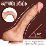 13 Inch Realistic Huge Dildo Curved Beginner Sex Toy, 2.25" Diameter Thick Big Long Dildos Safe Pvc Material With Strong Suction Cup For Hands-Free G-Spot Stimulation & Anal Play For Women Men Couples