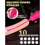 Vibrating Urethral Sound Dilator Male Sex Toy - Silicone Urethral Vibrator Dilator With 10 Vibration Modes, Urethral Sounds Penis Plug Stretcher Adult Sex Toys For Women Men Stimulation