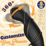 360° Rotating Anal Vibrator For Men Prostate Massager, Vibrating Wearable Male Prostate Toy With Dual Silicone Cock Ring Anal Sex Toy, Adult Anal Toys For Gay & Couple With Remote And App