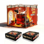 Magic Train Station Book Nook Kit: Acrylic Train 3D Puzzle Model With Lights, Magical Platform Scene Wizard, Xmas Gifts Toy For Boys Girls Kids Teens Adults, Desk Room Decor Home Decoration 8+
