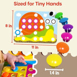 Color Matching Pegboard Toy for Kids Ages 3+