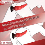 7'' Silicone Anal Butt Plug, Soft 5-Bead Progressive Anal Training Design