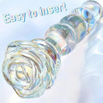 Glass Dildo Anal Beads Adult Sex Toys For Couples,Fantasy Clear Dildo Glass Butt Plug Anal Toy For Women Vaginal Dilators, Realistic Dildos Prostate Massager Anal Sex Toy For Men Women