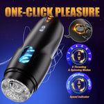 Male Masturbator Sex Toys For Men - Adult Toys Penis Pump With 8 Thrusting & 8 Spinning Modes, Pocket Pussy Male Stroker With 3D Realistic Sleeves & Indicator, Blowjob Toy Mens Sex Machine