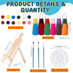 12 Sets Animal Paint Party Kits with Canvas, Easel, Paints, Brushes & Aprons