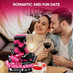Lust Tower Game- 48Pcs Super Naughty Block Tower Game For Couples Adults And Four Dice, Valentine Tumbling Tower Stacking Blocks?Wooden Date Night Party Games (4 Dice)