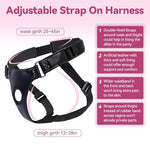 Vibrating Strap On Dildo Harness 2-in-1 Vibrator for Women & Men