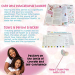 First Period Kit for Girls 9-12 | 50 PC Teen Preteen Tween Period Starter Kit for Girls 10-12 | 1st Period Gifts | Period Packs for Young Girls First Time