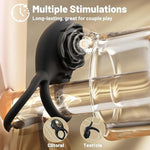 Vibrating Cock Ring Adult Sex Toys For Men, Silicone Penis Ring With Rose Clitoral Vibrator Couples Sex Toys, 8 Vibrations Adult Male Sex Toy Remote Control Vibrators For Men Female Couple Pleasure