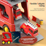 5 In 1 Fire Truck Cars For Toddlers 3-5, Boy Car Truck Toys With Light Sound, Birthday Gifts For 3 4 5 6 Year Old Boy